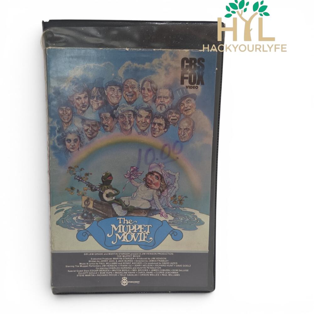 The Muppet Movie VHS CBS Fox Watermark Used